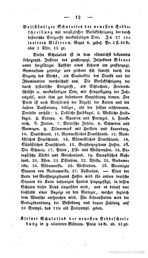 Bayerische Nachrichten über das Schul- und Erziehungswesen, 1832
Literarischer Anzeiger p. 12