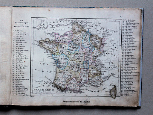 Leske, Vollständiger Schulatlas, ca. 1832
V. Frankreich