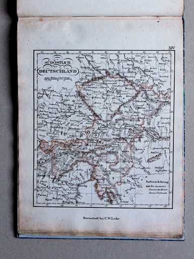 Leske, Vollständiger Schulatlas, ca. 1832
XIV. Südöstlich. Deutschland