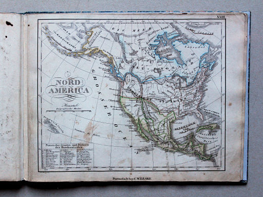 Leske, Vollständiger Schulatlas, ca. 1832
XXIII. Nord America