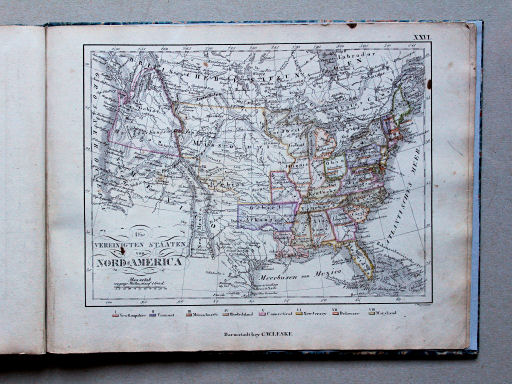 Leske, Vollständiger Schulatlas, ca. 1832
XXVI. Die Vereinigten Staaten von Nord-America