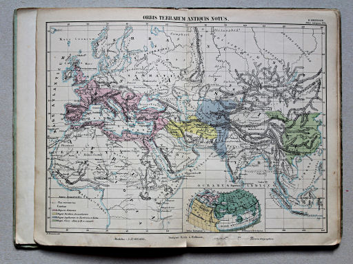 Rheinhard, Atlas Orbis antiqui, 1863
1. Orbis terrarum antiquis notus