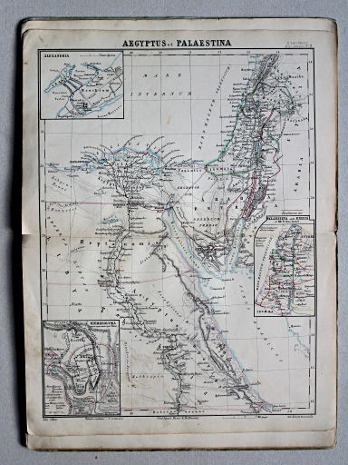 Rheinhard, Atlas Orbis antiqui, 1863
2. Aegyptus et Palaestina