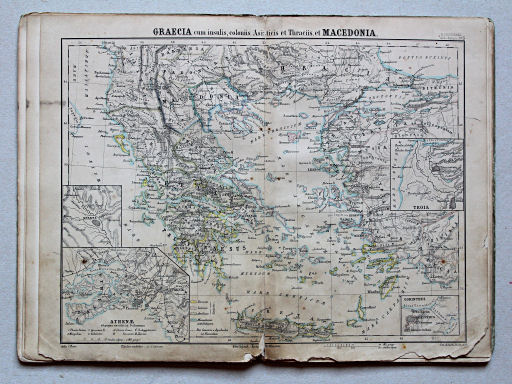 Rheinhard, Atlas Orbis antiqui, 1863
5. Graecia cum insulis, coloniis Asiaticis et Thraciis, et Macedonia.