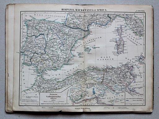 Rheinhard, Atlas Orbis antiqui, 1863
6. Hispania, Mauretania et Africa