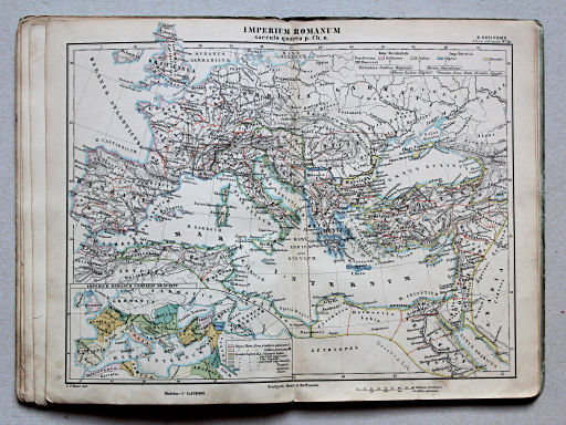 Rheinhard, Atlas Orbis antiqui, 1863
8. Imperium Romanum saeculo quarto p. Ch. n.