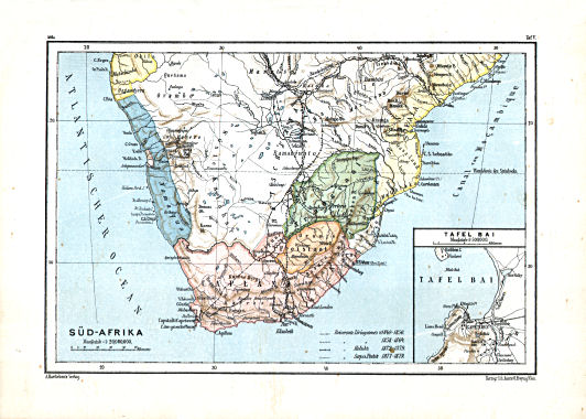 Hartleben's Atlas von Afrika (1886)
5. Süd-Afrika