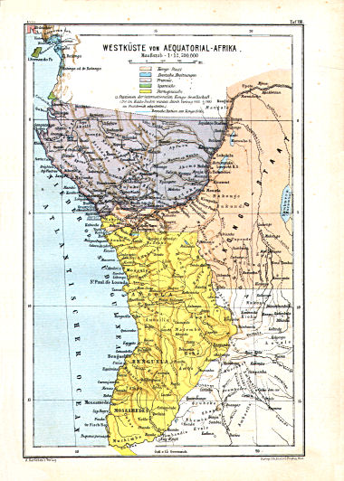 Hartleben's Atlas von Afrika (1886)
8. Westküste von Aequatorial-Afrika