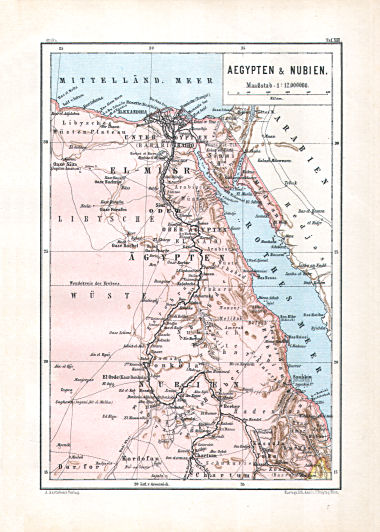 Hartleben's Atlas von Afrika (1886)
13. Aegypten & Nubien