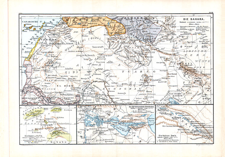 Hartleben's Atlas von Afrika (1886)
14. Die Sahara