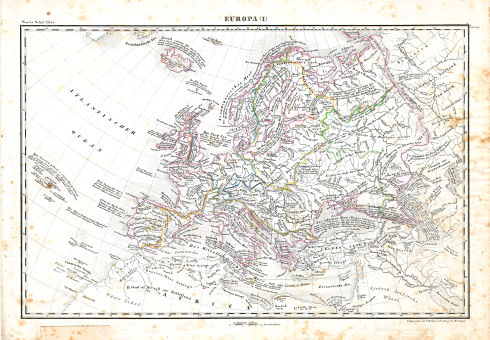Woerl: Atlas über alle Theile der Erde, 1838
2. Europa (I)