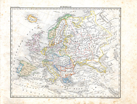 Woerl: Atlas über alle Theile der Erde, 1838
3. Europa (II)