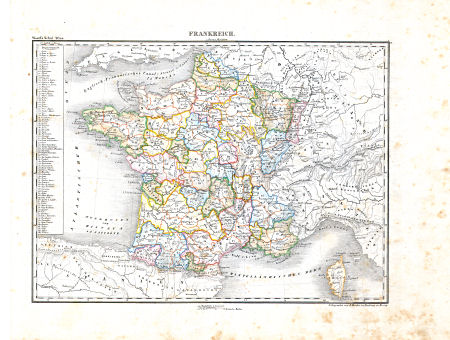 Woerl: Atlas über alle Theile der Erde, 1838
5. Frankreich