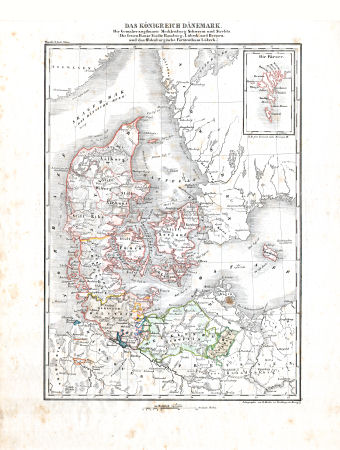 Woerl: Atlas über alle Theile der Erde, 1838
17. Das Königreich Dänemark ...