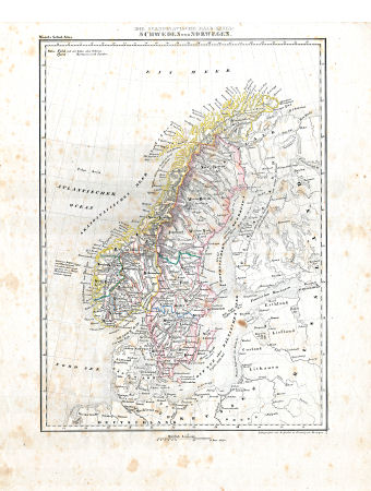 Woerl: Atlas über alle Theile der Erde, 1838
18. Die Scandinavische Halb-Insel ...