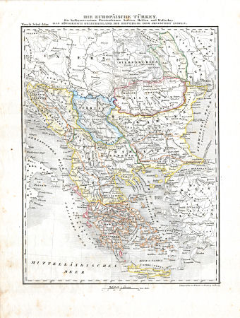Woerl: Atlas über alle Theile der Erde, 1838
20. Die Europäische Türkey ...