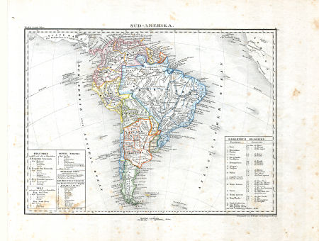 Woerl: Atlas über alle Theile der Erde, 1838
24. Süd-Amerika