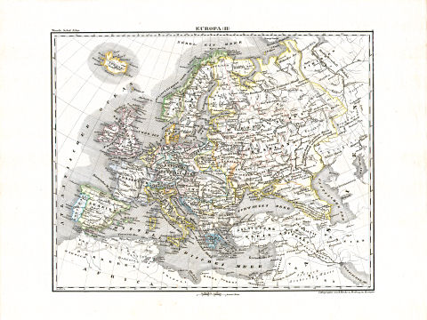 Woerl: Atlas über alle Theile der Erde, 1839 (Oestr. Ausg.)
3 (3) Europa (II)