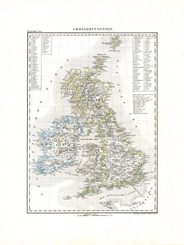 Woerl: Atlas über alle Theile der Erde, 1839 (Oestr. Ausg.)
20 (6) Grossbritannien