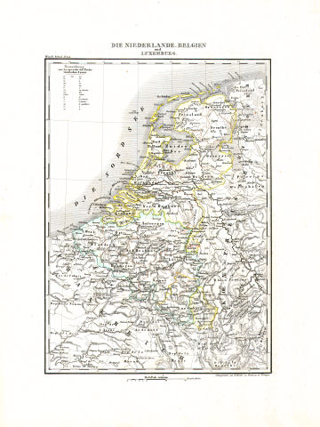 Woerl: Atlas über alle Theile der Erde, 1839 (Oestr. Ausg.)
21 (7) Die Niederlande, Belgien und Luxemburg