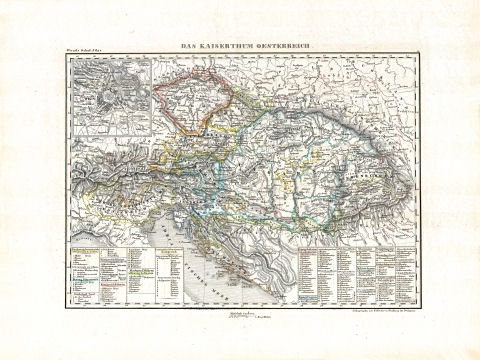Woerl: Atlas über alle Theile der Erde, 1839 (Oestr. Ausg.)
4 (13) Das Kaiserthum Oesterreich
