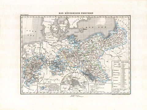 Woerl: Atlas über alle Theile der Erde, 1839 (Oestr. Ausg.)
15 (14) Das Königreich Preussen