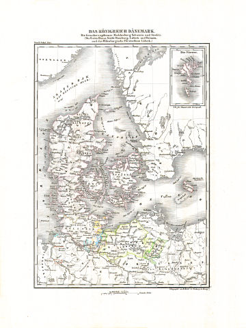 Woerl: Atlas über alle Theile der Erde, 1839 (Oestr. Ausg.)
22 (17) Das Königreich Dänemark ...