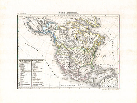 Woerl: Atlas über alle Theile der Erde, 1839 (Oestr. Ausg.)
29 (21) Nord-Amerika