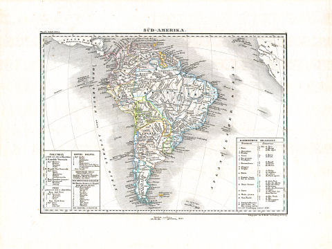 Woerl: Atlas über alle Theile der Erde, 1839 (Oestr. Ausg.)
32 (24) Süd-Amerika