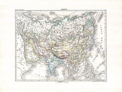 Woerl: Atlas über alle Theile der Erde, 1839 (Oestr. Ausg.)
27 (26) Asien
