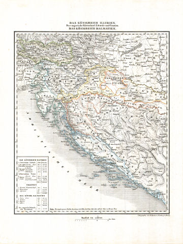 Woerl: Atlas über alle Theile der Erde, 1839 (Oestr. Ausg.)
6 (-) Das Königreich Illyrien ...