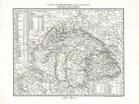 Woerl: Atlas über alle Theile der Erde, 1839 (Oestr. Ausg.)
8 (-) Ungarn, Siebenbürgen und Galizien ...