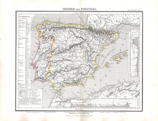 Hand- und Schulatlas, V.F. Klun (1869)
4. Spanien und Portugal