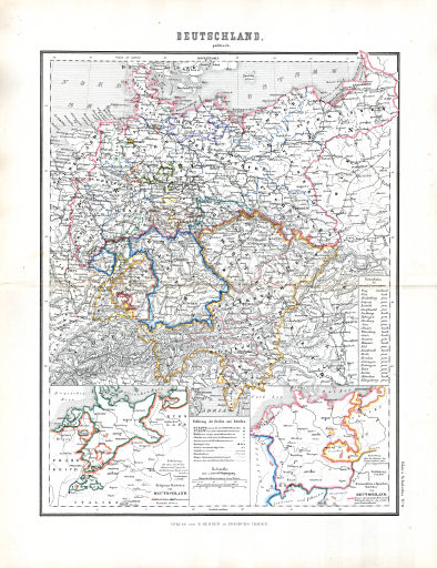 Hand- und Schulatlas, V.F. Klun (1869)
11. Deutschland, politisch