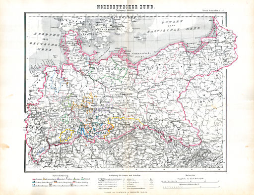 Hand- und Schulatlas, V.F. Klun (1869)
12. Norddeutscher Bund