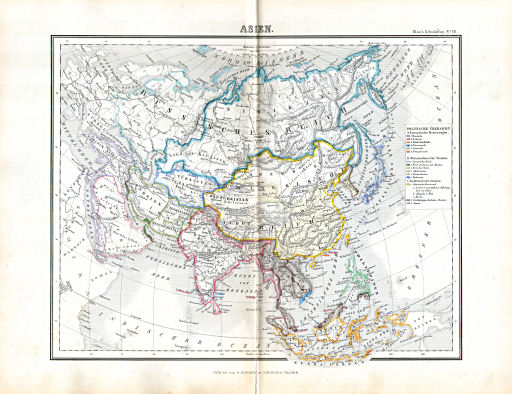 Hand- und Schulatlas, V.F. Klun (1869)
18. Asien