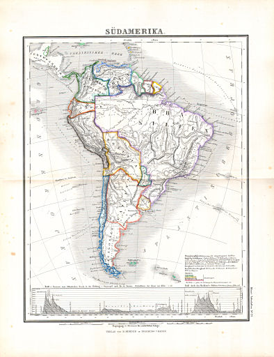 Hand- und Schulatlas, V.F. Klun (1869)
21. Südamerika