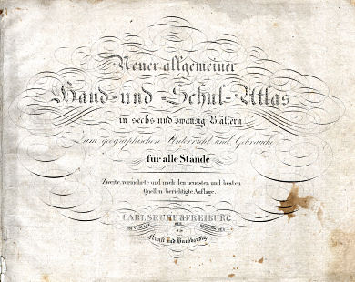 Neuer allgemeiner Hand- und Schul-Atlas, 1829
Titelpagina / Title page