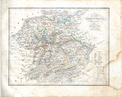 Neuer allgemeiner Hand- und Schul-Atlas, 1829
7. Die Staaten des deutschen Bundes, die Niederlande und die Schweiz
Duitse Bond, Nederland, Zwitserland / German Confederation, Netherlands, Switzerland