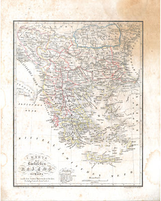 Neuer allgemeiner Hand- und Schul-Atlas, 1829
16. Charte des Türkischen Reichs in Europa
Europees Turkije / Turkey in Europe