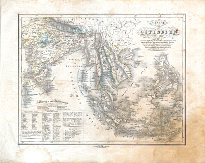 Neuer allgemeiner Hand- und Schul-Atlas, 1829
20. Charte von Ostindien
Oost-Indië / East Indies