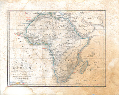 Neuer allgemeiner Hand- und Schul-Atlas, 1829
22. Charte von Afrika nach den neuesten und besten Quellen
Afrika / Africa