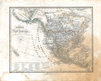Neuer allgemeiner Hand- und Schul-Atlas, 1829
23. Charte von Nord Amerika
Noord-Amerika / North America
