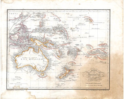Neuer allgemeiner Hand- und Schul-Atlas, 1829
26. Karte von Australien
Australië / Australia