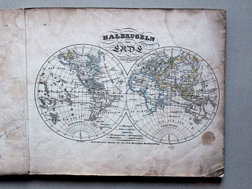 Heunisch, Neuer Hand-Atlas, ca. 1832
1. Halbkugeln der Erde