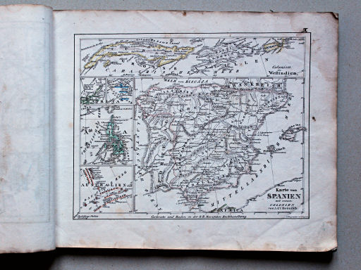 Heunisch, Neuer Hand-Atlas, ca. 1832
9. Spanien mit seinen Colonien
