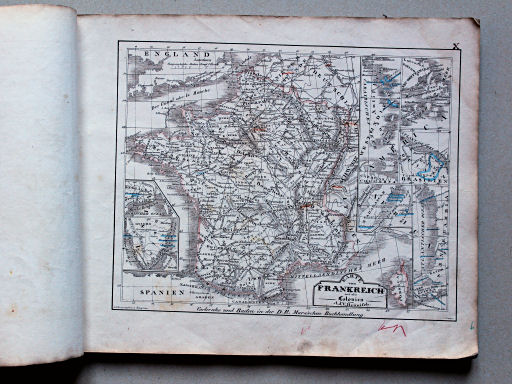 Heunisch, Neuer Hand-Atlas, ca. 1832
10. Frankreich mit den Colonien