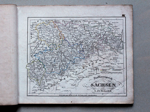 Heunisch, Neuer Hand-Atlas, ca. 1832
15. Das Königreich Sachsen