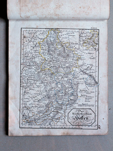 Heunisch, Neuer Hand-Atlas, ca. 1832
20. Das Kurfürstenthum Hessen