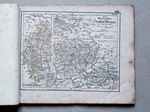 Heunisch, Neuer Hand-Atlas, ca. 1832
22. Das Grosherzogthum Sachsen Weimar Eisenach